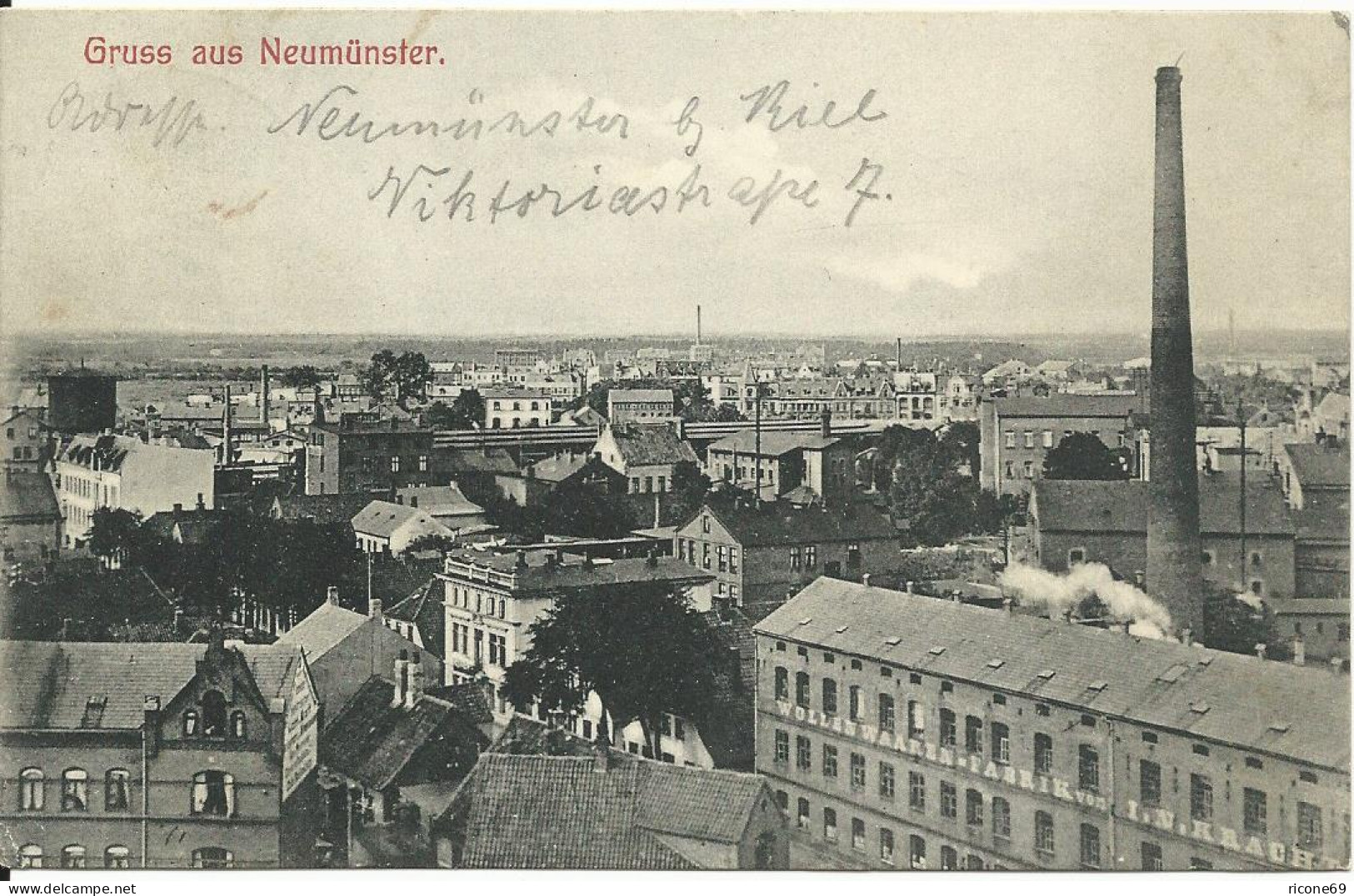 Gruss Aus Neumünster,1907 Gebr. Sw AK. - Sonstige & Ohne Zuordnung