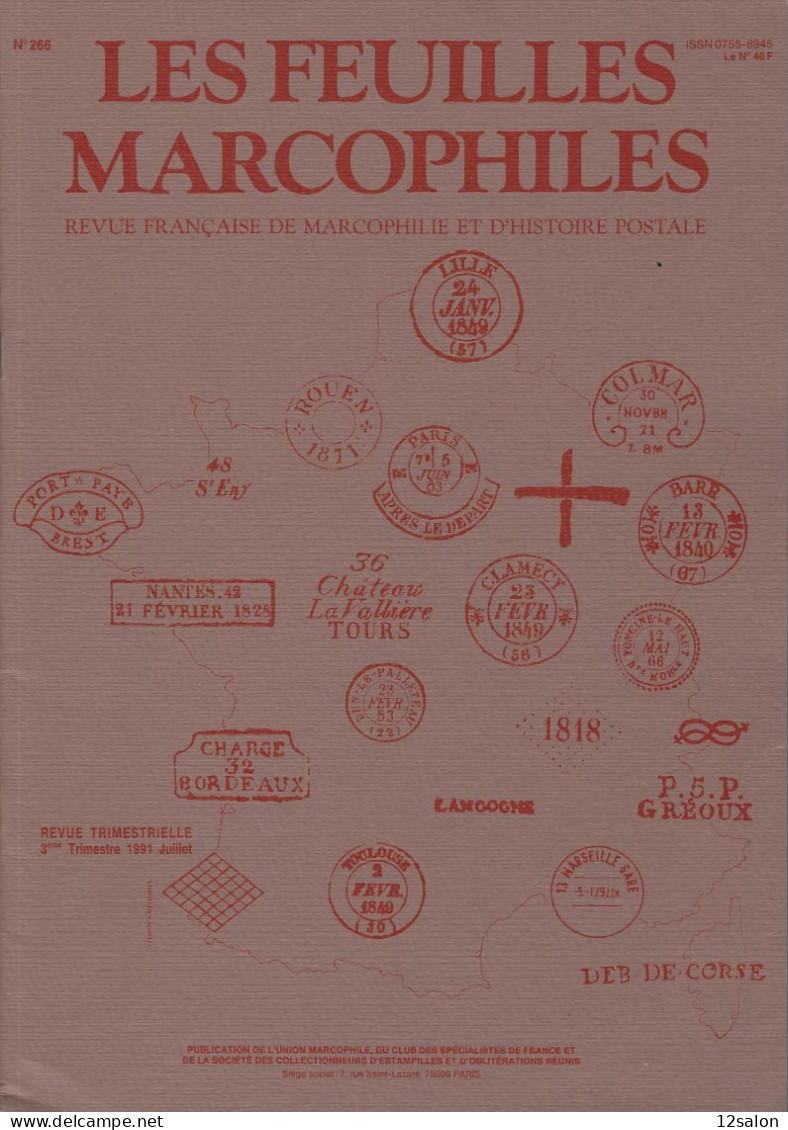 LES FEUILLES MARCOPHILES  Scan Sommaire N° 266 - Français