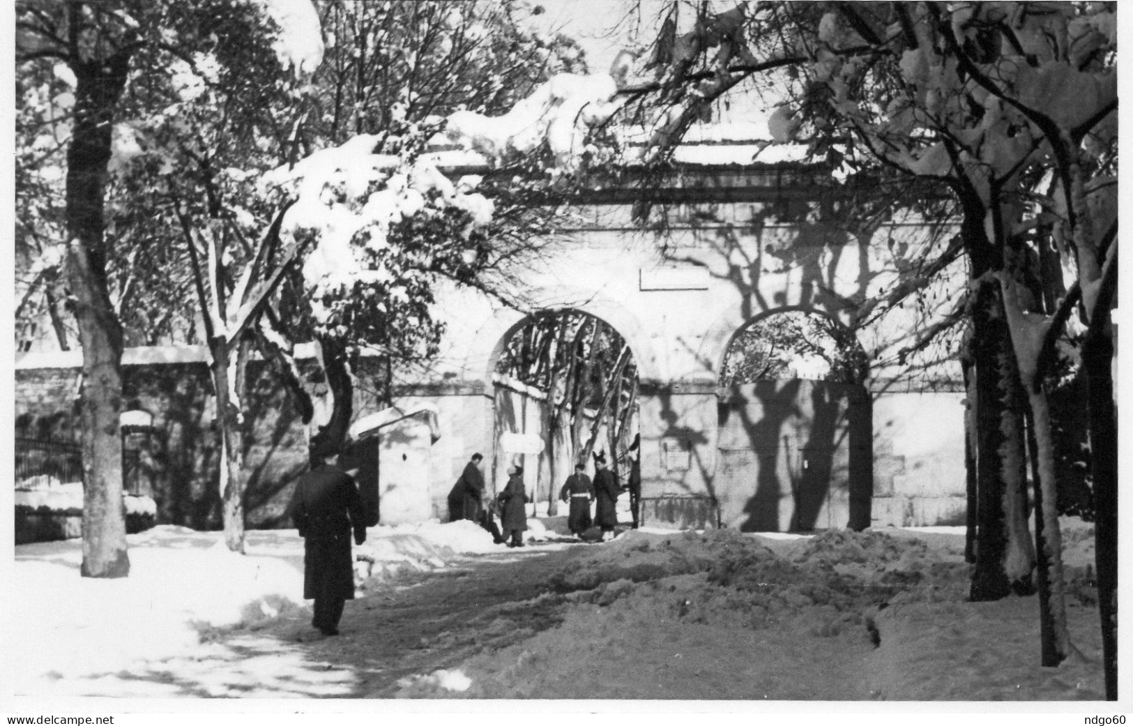 Sétif ( Type Photo / Carte Photo ) Caserne Sous La Neige - Sétif