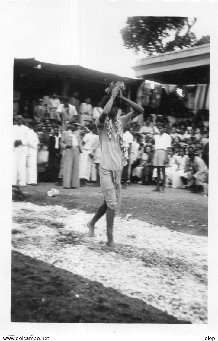 Photo Vintage Paris Snap Shop - &Icirc;le Maurice Marche Sur Le Feu Indien - Plaatsen