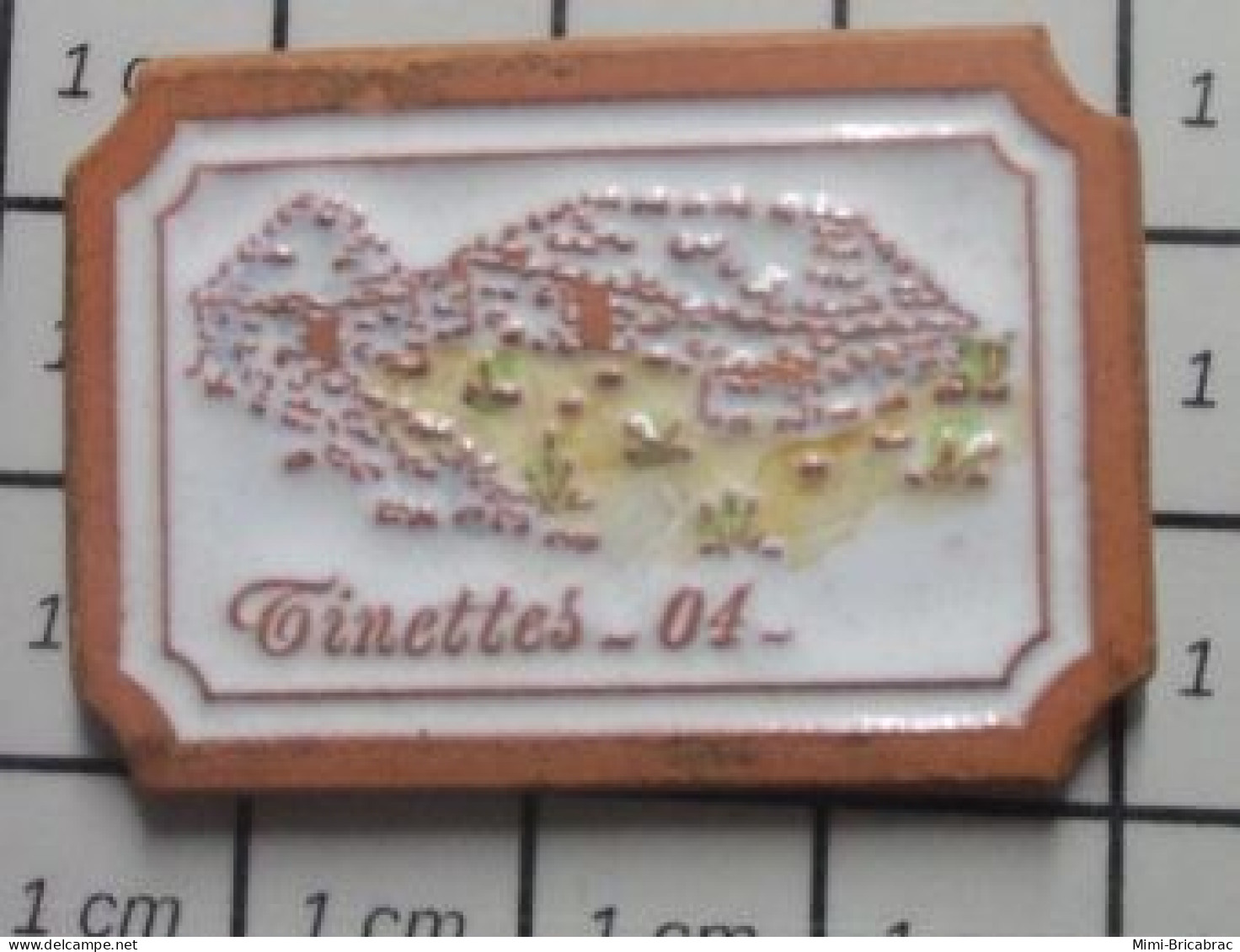 912c Pin's Pins / Beau Et Rare / VILLES / TINETTES 04 PIN'S EN TERRE CUITE - Cities