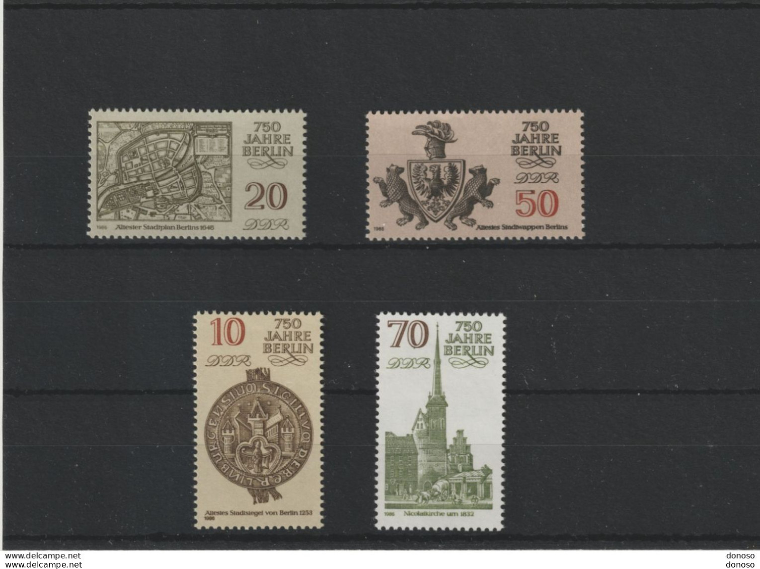 RDA 1986 BERLIN I Yvert 2645-2648, Michel 3023-3026 NEUF** MNH Cote 5,50 Euros - Unused Stamps