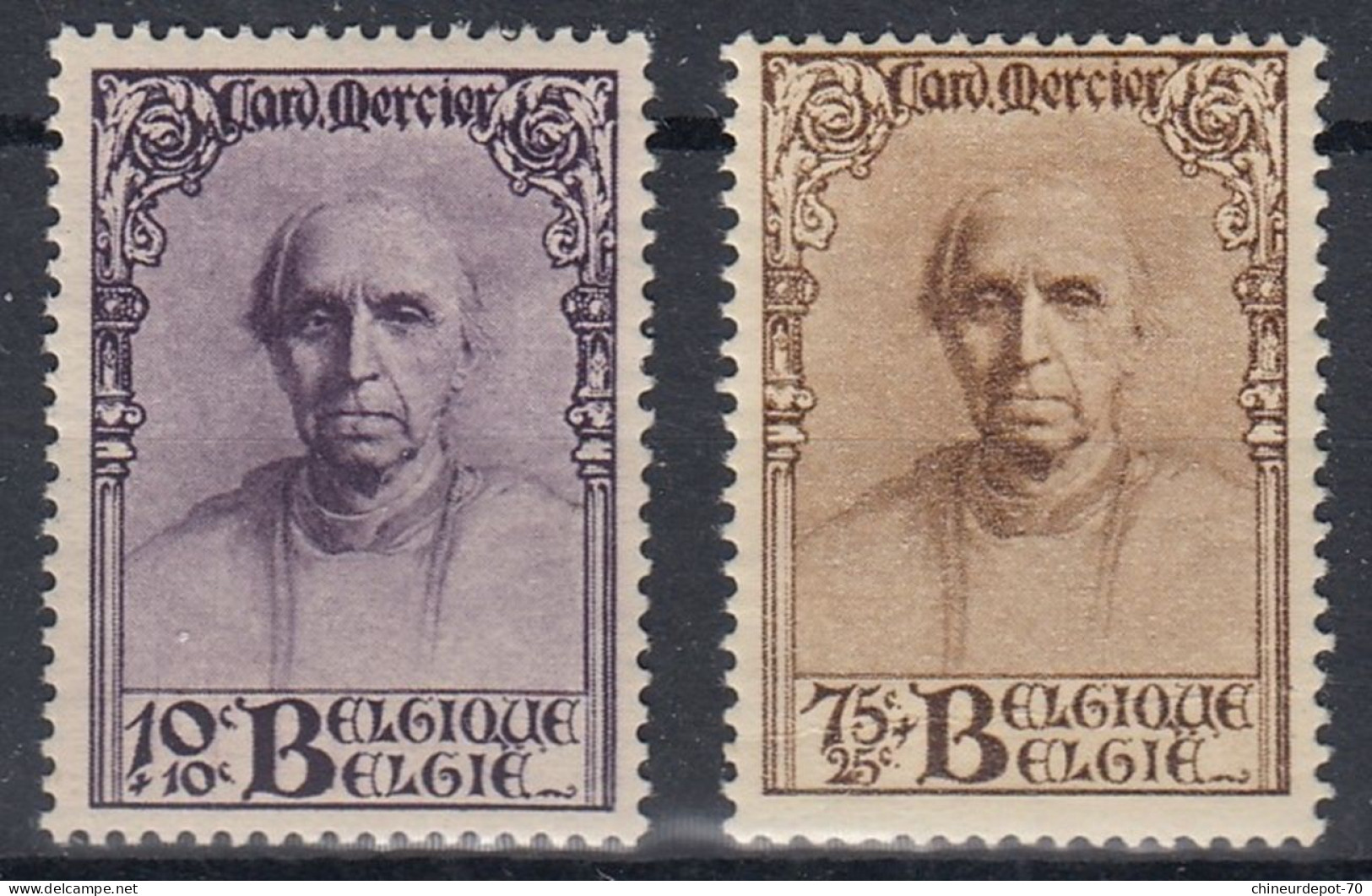 1932  CARDINAL MERCIER NEUFS AVEC CHARNIERE * - Unused Stamps