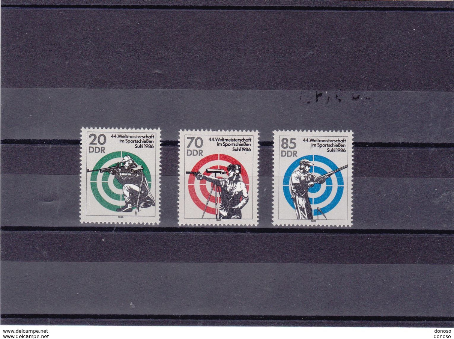 RDA 1986 TIR Yvert 2666-2668, Michel 3045-3047 NEUF** MNH Cote Yv 3,50 Euros - Ongebruikt