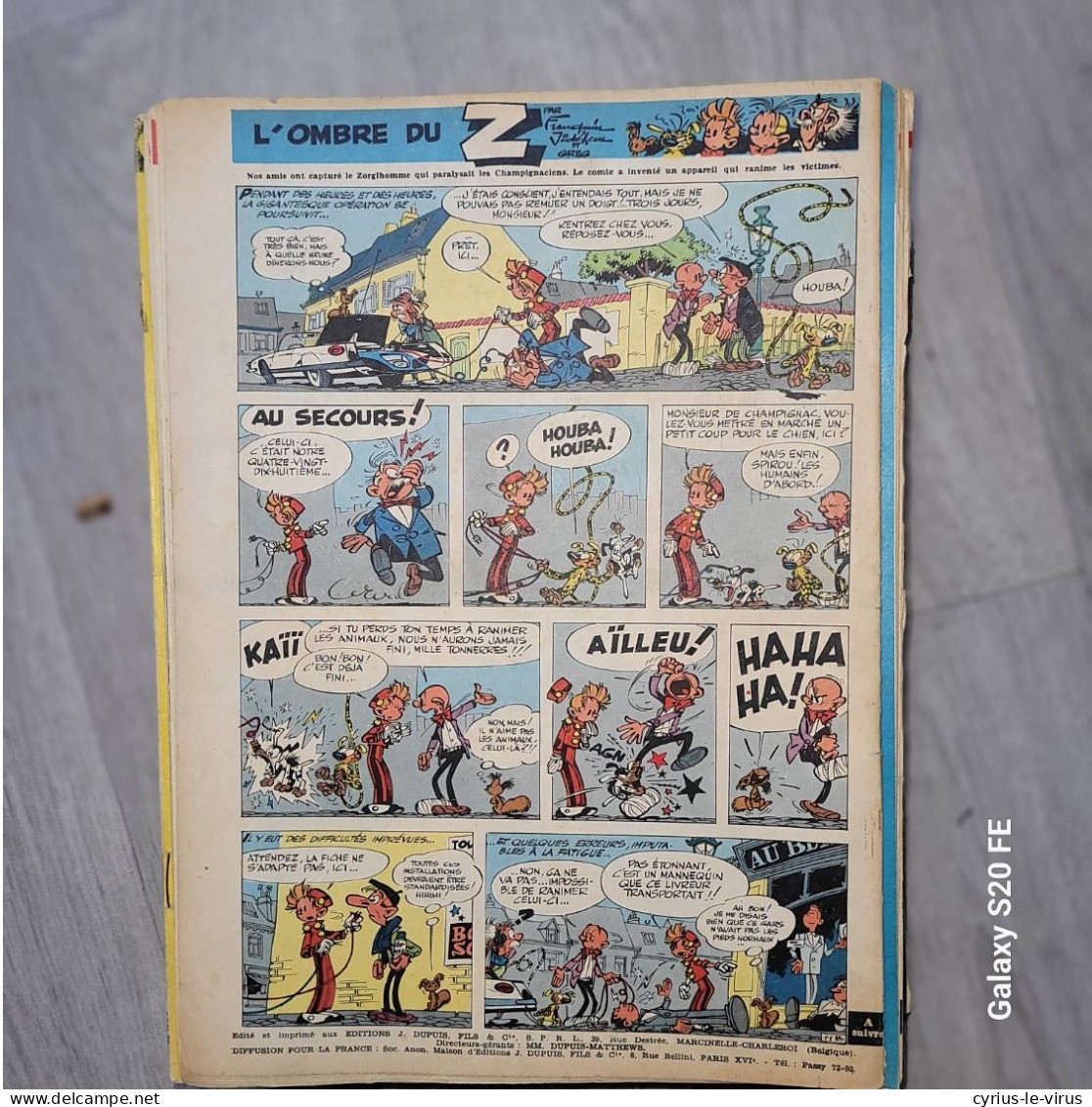 Magazines Spirou  ** L'ombre Du Z - Spirou Magazine