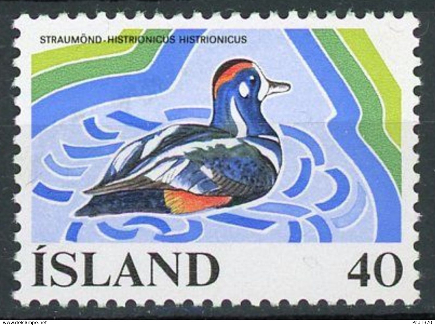 ISLANDIA 1977 - ICELAND - FAUNA - PATO - AVES - YVERT 477** - Other & Unclassified