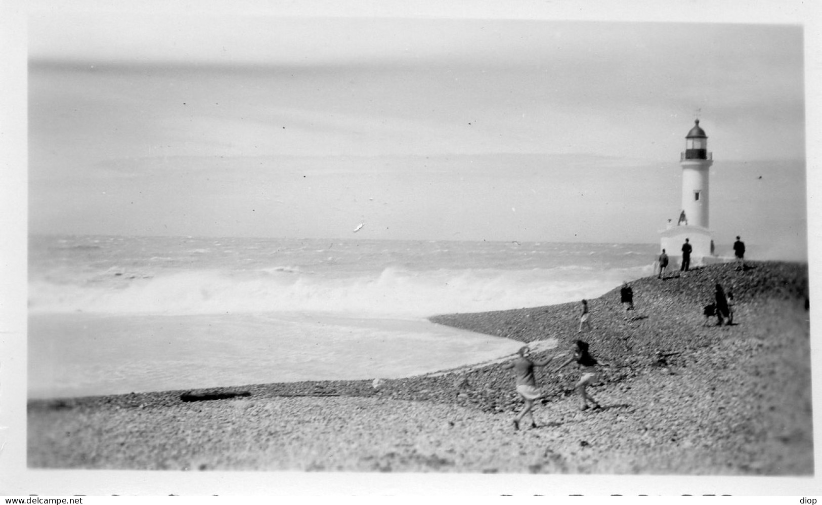 Photo Vintage Paris Snap Shop - Plage Phare Lighthouse - Lieux