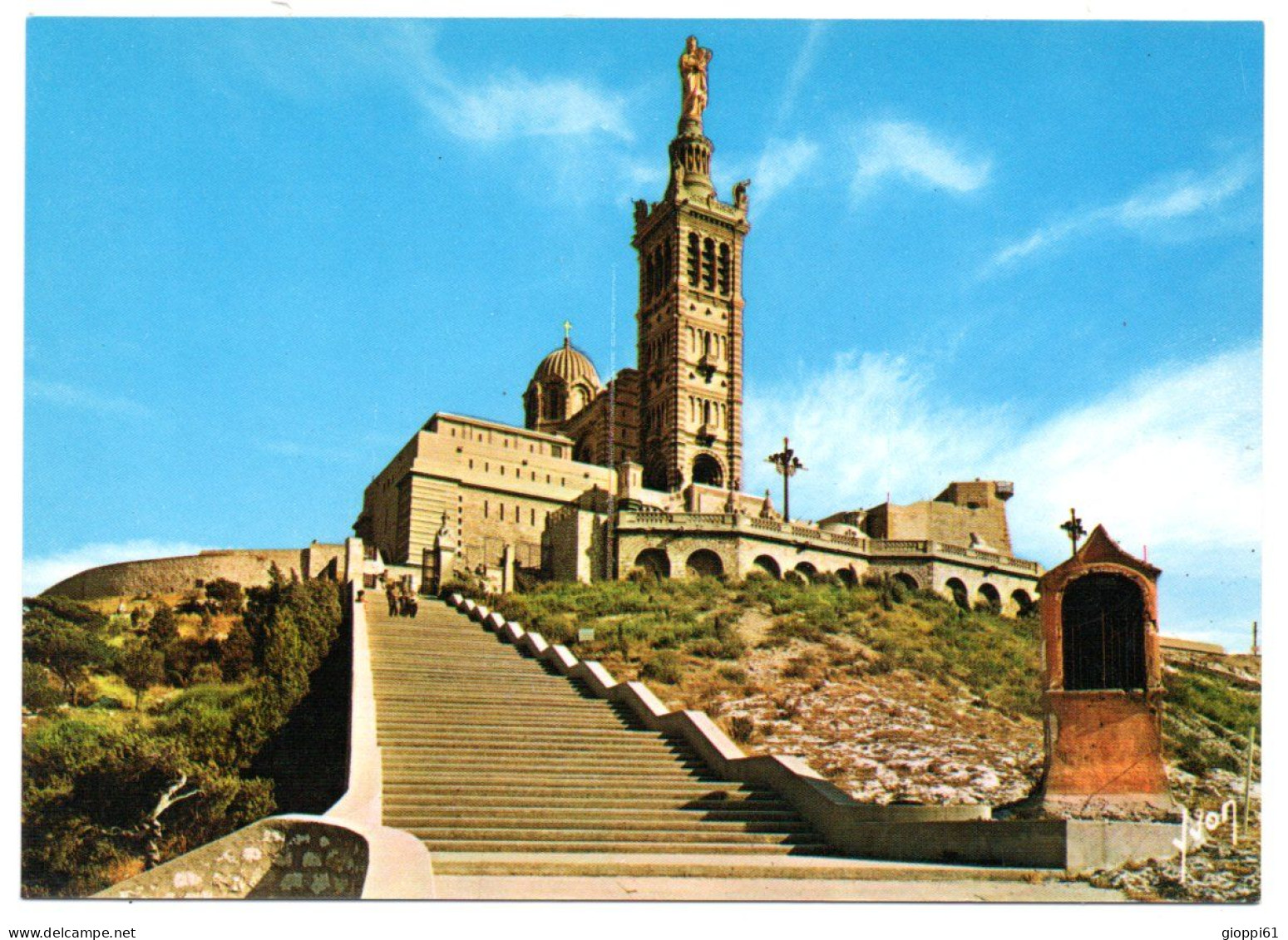 Marsiglia - Notre-Dame-de-la-Garde - Notre-Dame De La Garde, Aufzug Und Marienfigur