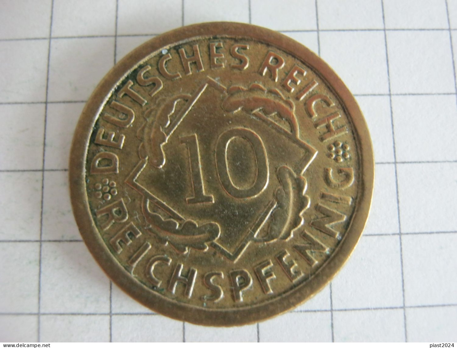 Germany 10 Reichspfennig 1935 F - 10 Rentenpfennig & 10 Reichspfennig