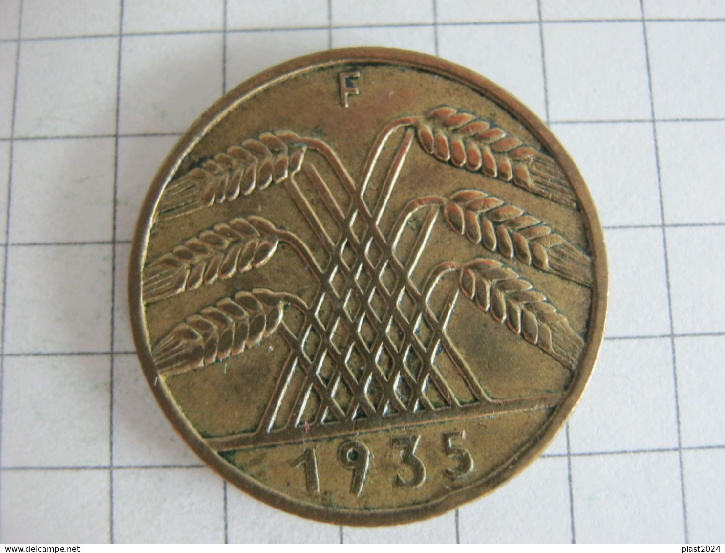 Germany 10 Reichspfennig 1935 F - 10 Rentenpfennig & 10 Reichspfennig