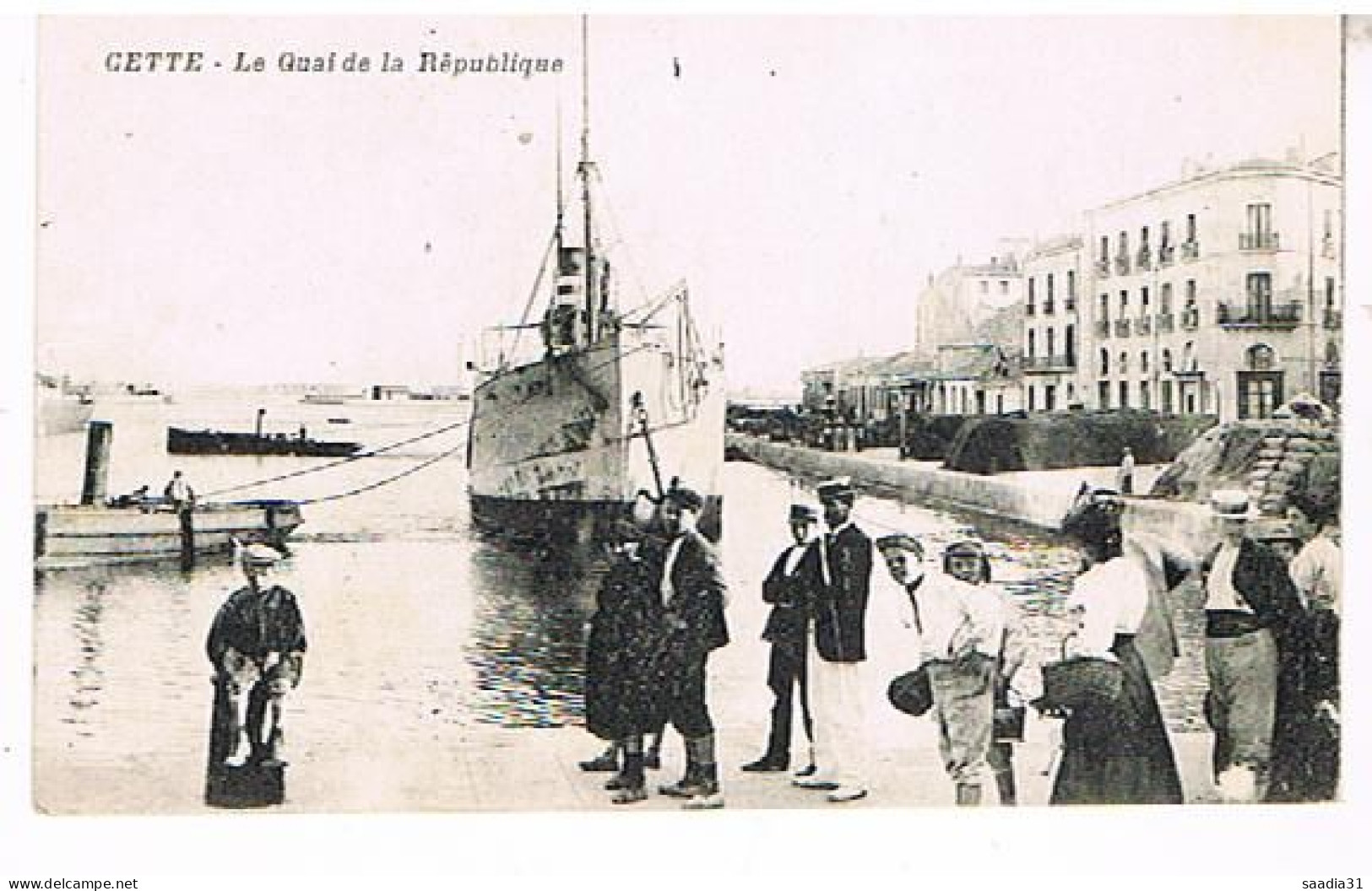 34  SETE CETTE QUAI DE LA REPUBLIQUE - Sete (Cette)