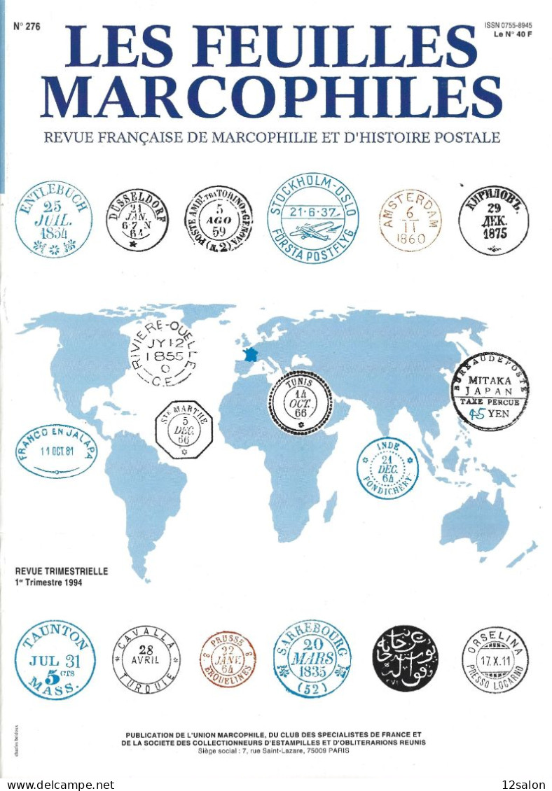 LES FEUILLES MARCOPHILES  Scan Sommaire N° 276 - Français