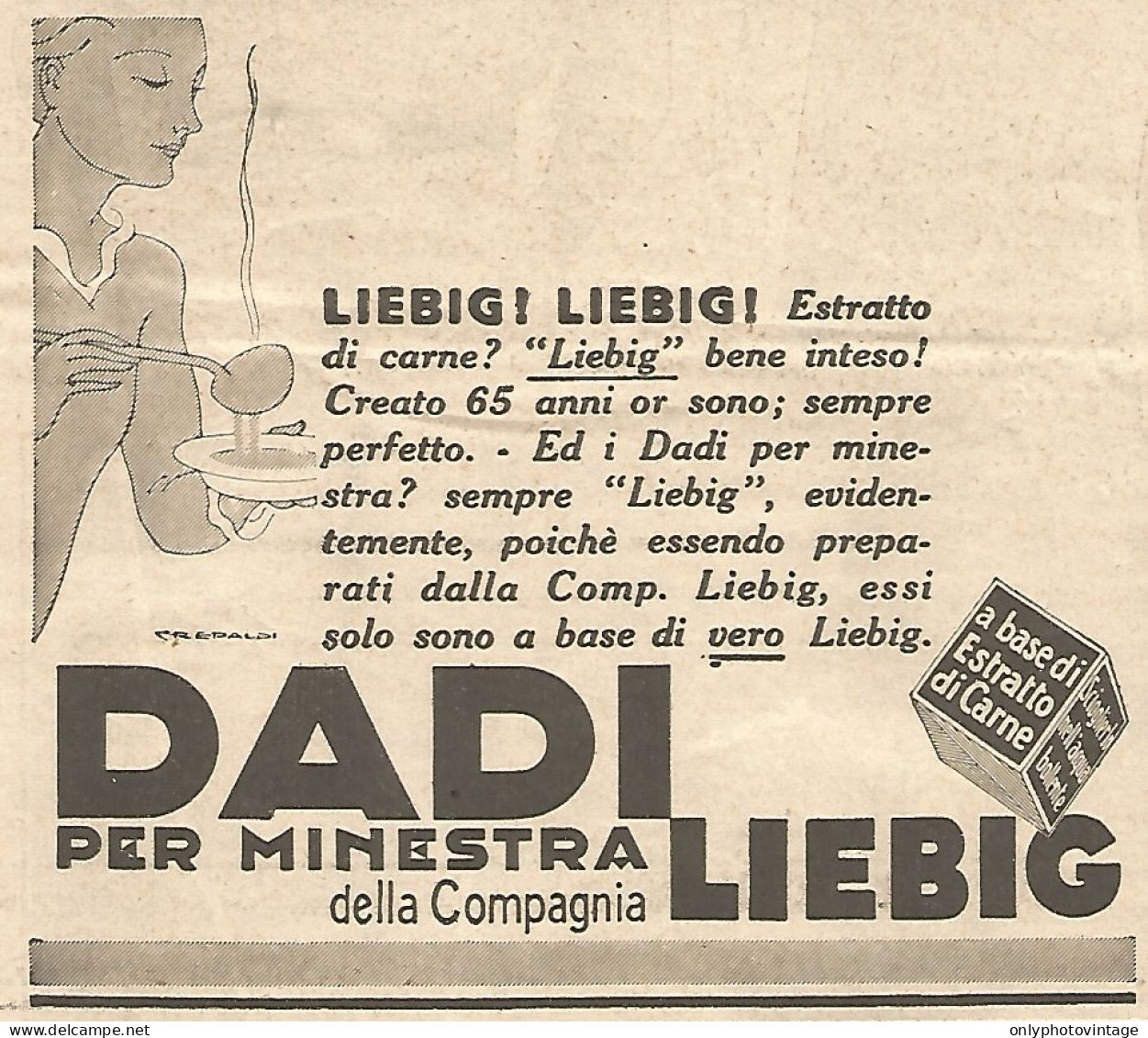 Dadi LIEBIG - Liebig! Liebig! - Pubblicità Del 1931 - Vintage Advertising - Advertising