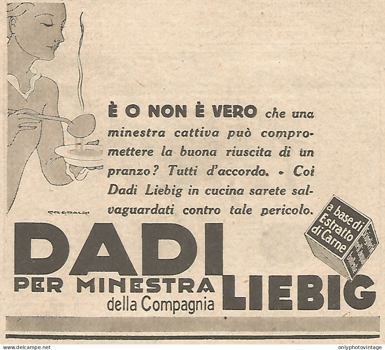Dadi LIEBIG - E' O Non è Vero... - Pubblicità Del 1931 - Vintage Advert - Werbung