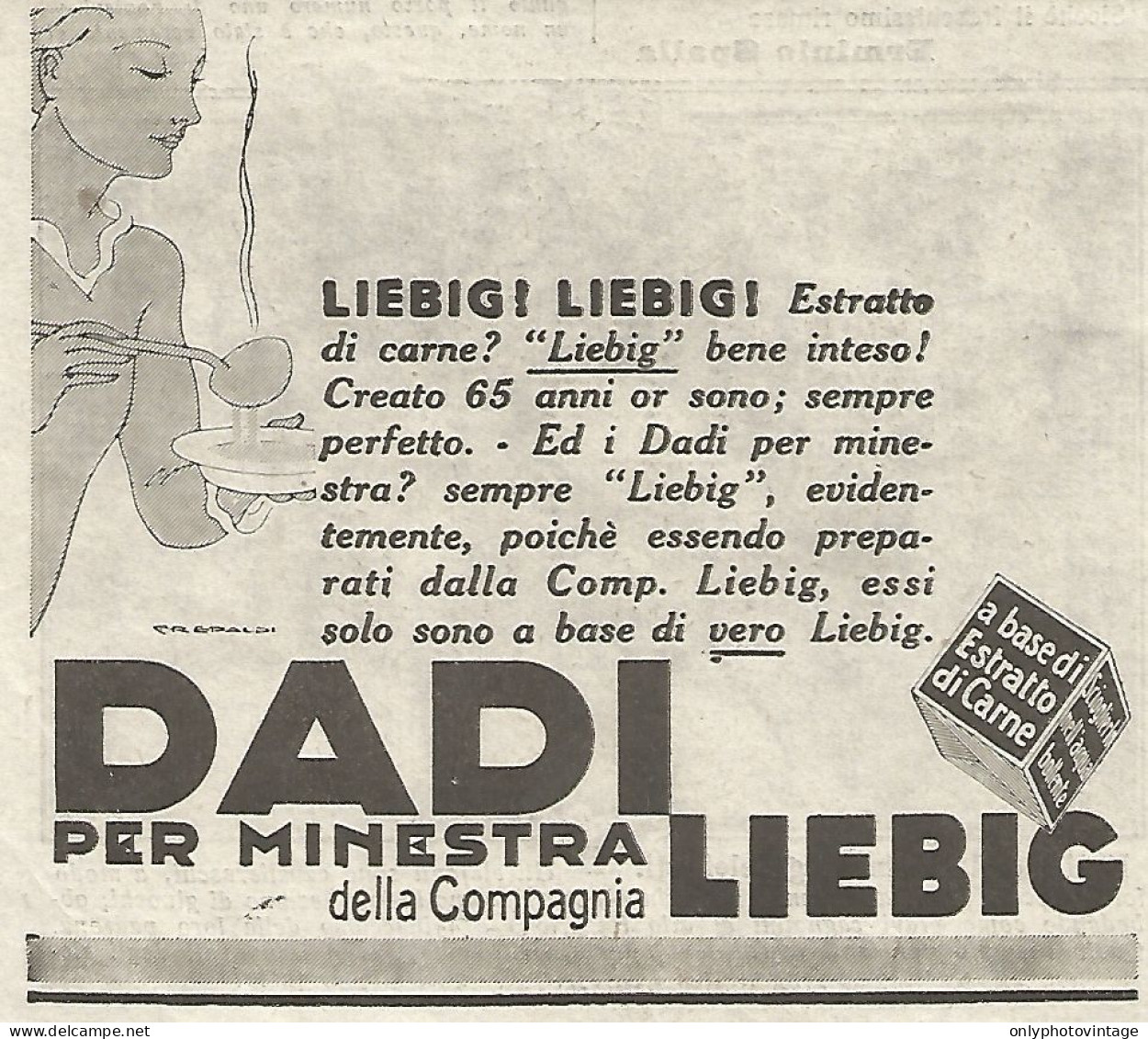 Dadi LIEBIG - Liebig! Liebig! - Pubblicità Del 1931 - Vintage Advertising - Werbung