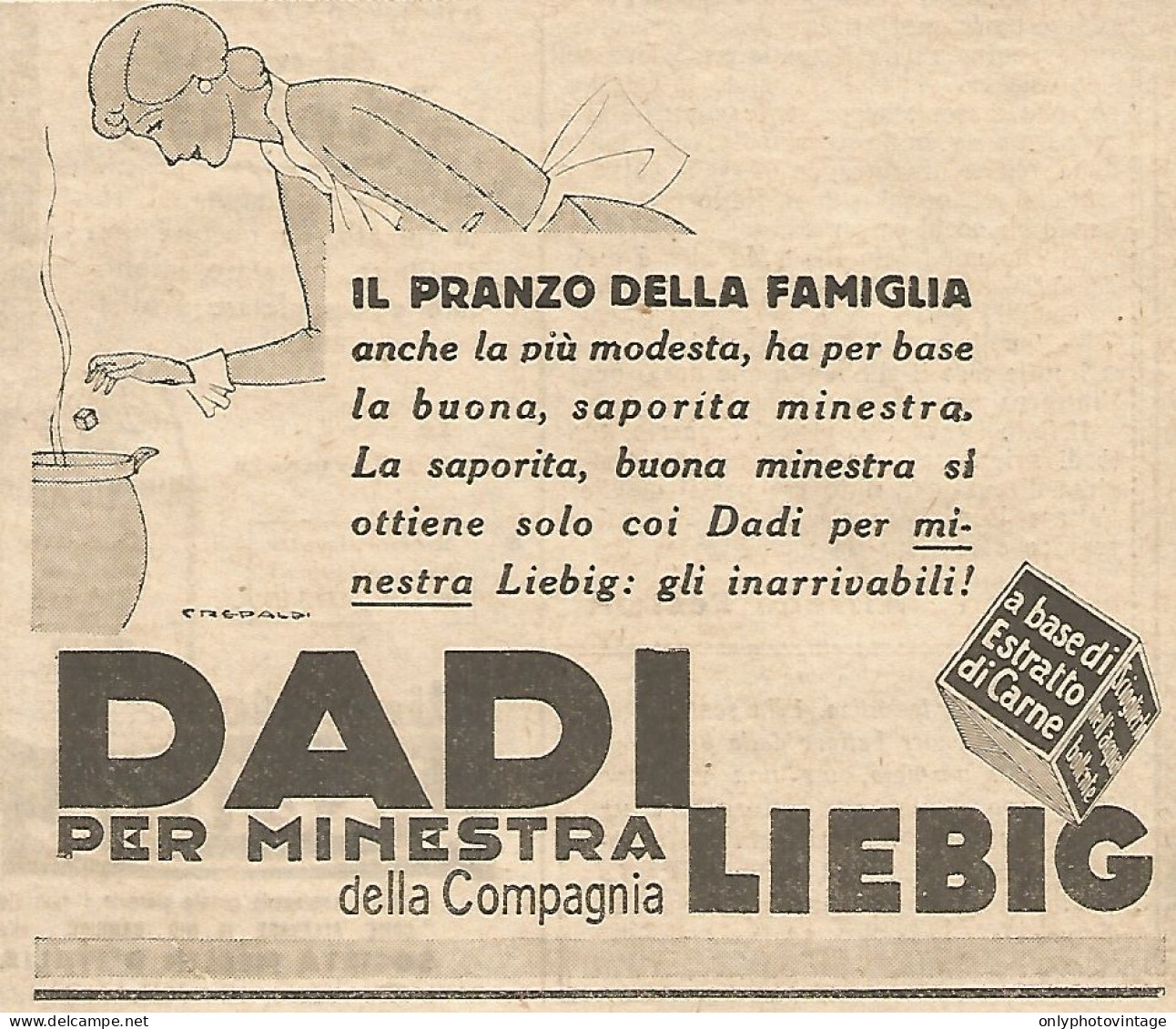 Dadi LIEBIG - Il Pranzo Della Famiglia... - Pubblicità Del 1931 - Advert - Werbung
