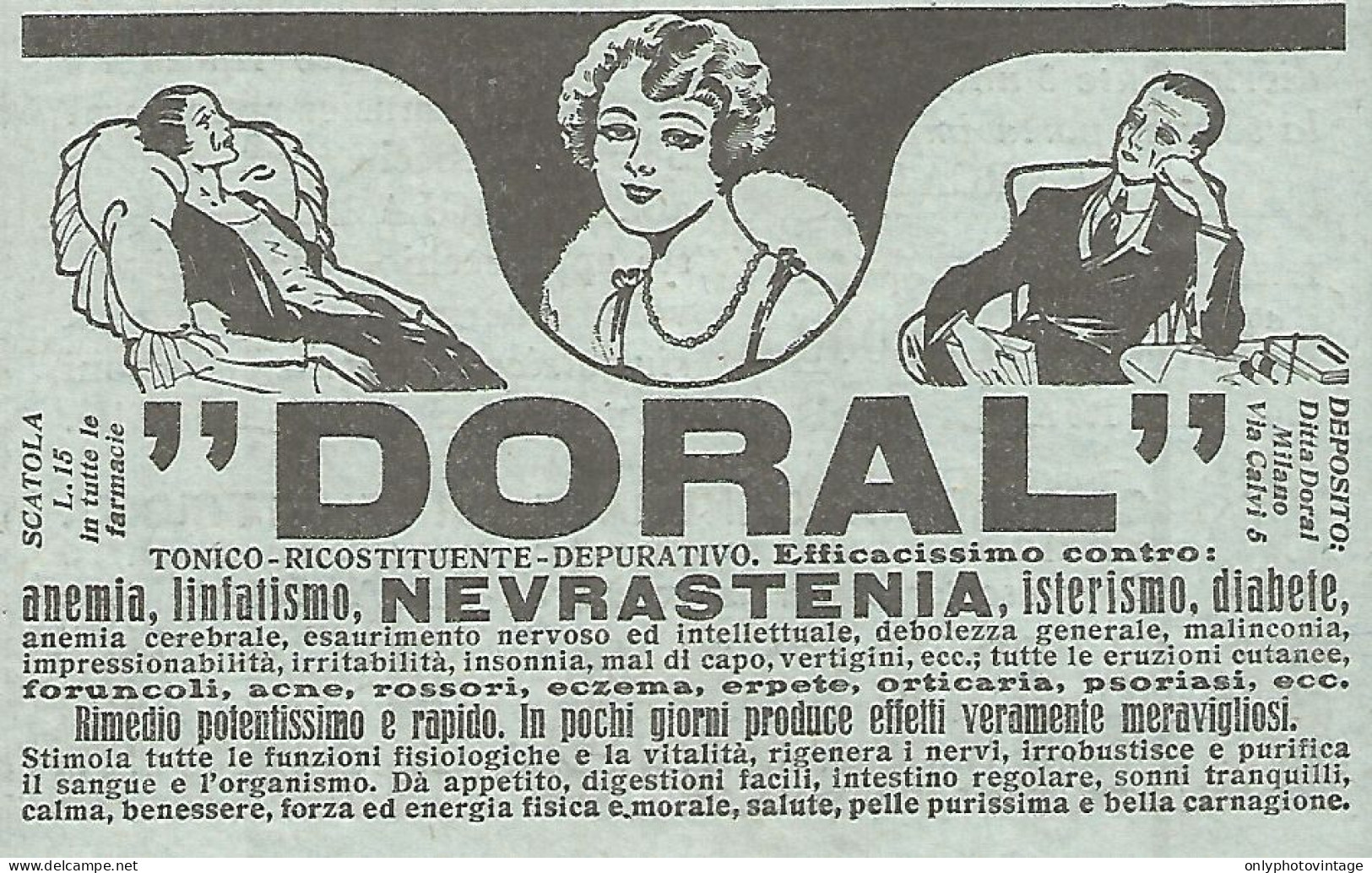 DORAL - Pubblicità Del 1930 - Vintage Advertising - Advertising