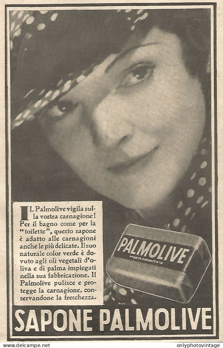 Sapone PALMOLIVE - Pubblicità Del 1934 - Vintage Advertising - Publicités