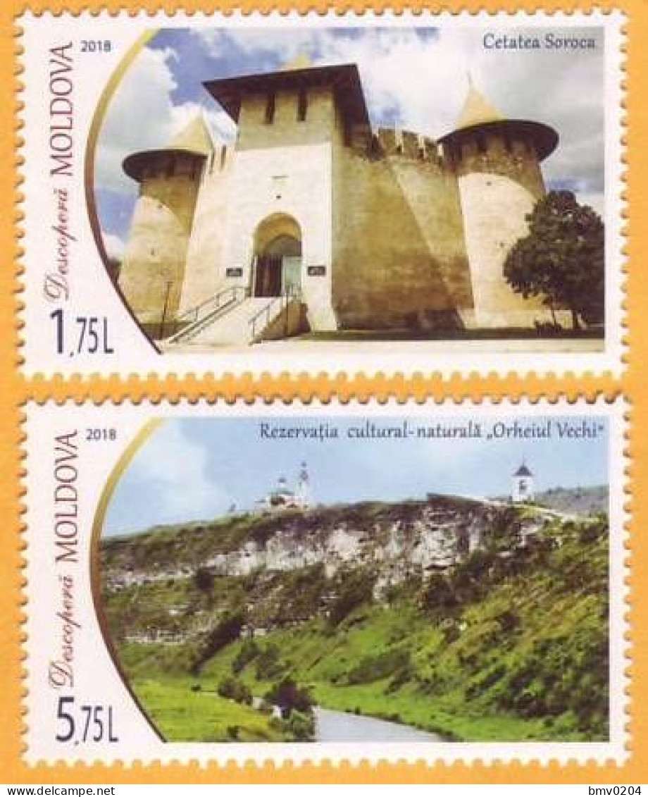 2018 Moldova Moldavie Discover Moldova Museum, Fortress Soroca Orhei Natural - Cultural Reserve 2v Mint - Moldawien (Moldau)