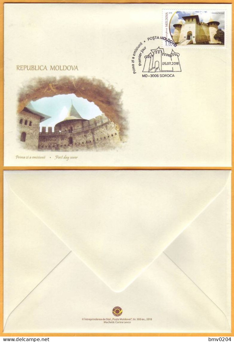 2018 Moldova Moldavie FDC Discover Moldova  Soroca Castles Architecture - Schlösser U. Burgen