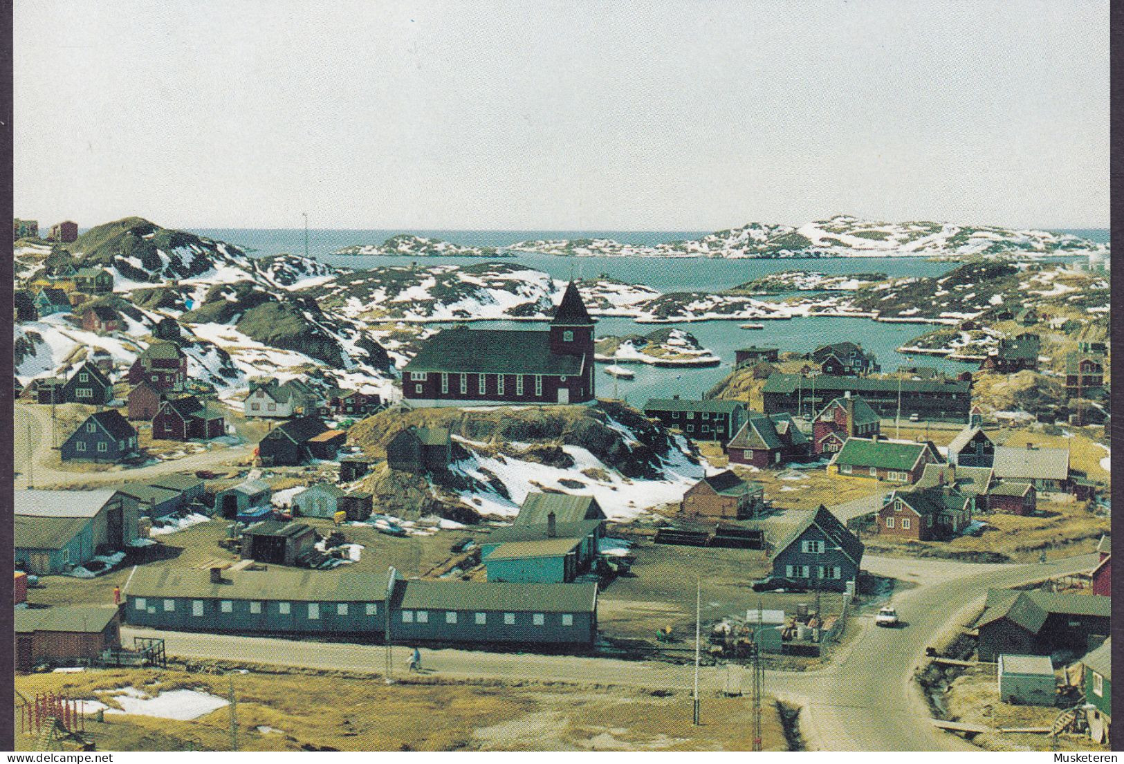 Greenland PPC Sisimiut Holsteinsborg - KIrke Church Kirche Eglise Place KNI 122 Polar Card (2 Scans) - Grönland