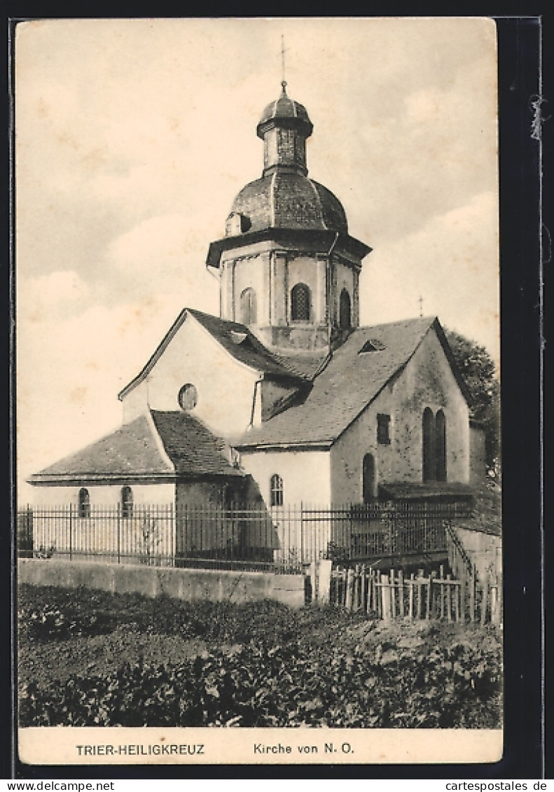 AK Trier-Heiligkreuz, Kirche Gesehen Von Nordosten  - Trier