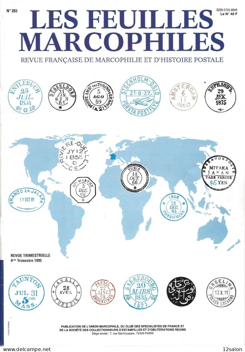 LES FEUILLES MARCOPHILES  Scan Sommaire N° 283 - Français