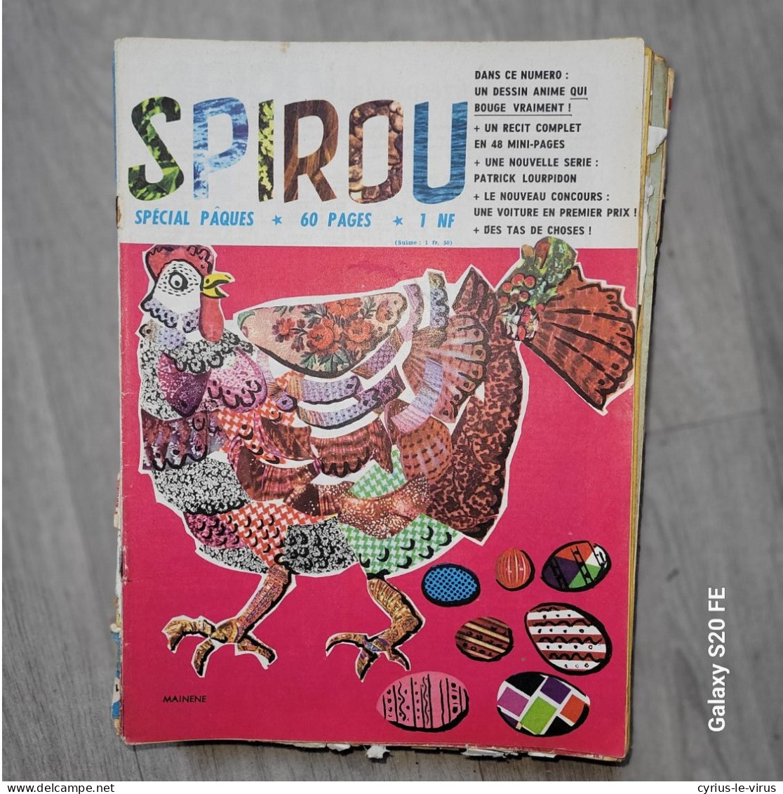 Magazines Spirou  ** Spécial Pâques  ** Les Pavés Du Nord  **Rik Van Steenbergen - Spirou Magazine