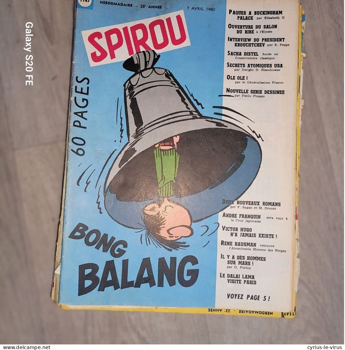 Magazines Spirou  ** Spécial Pâques  ** Les Pavés Du Nord  **Rik Van Steenbergen - Spirou Magazine