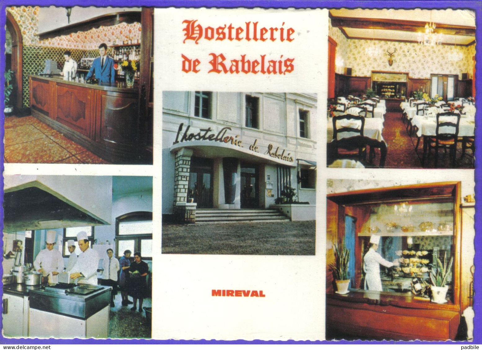 Carte Postale 34. Mireval  Hostellerie De Rabelais   Très Beau Plan - Autres & Non Classés