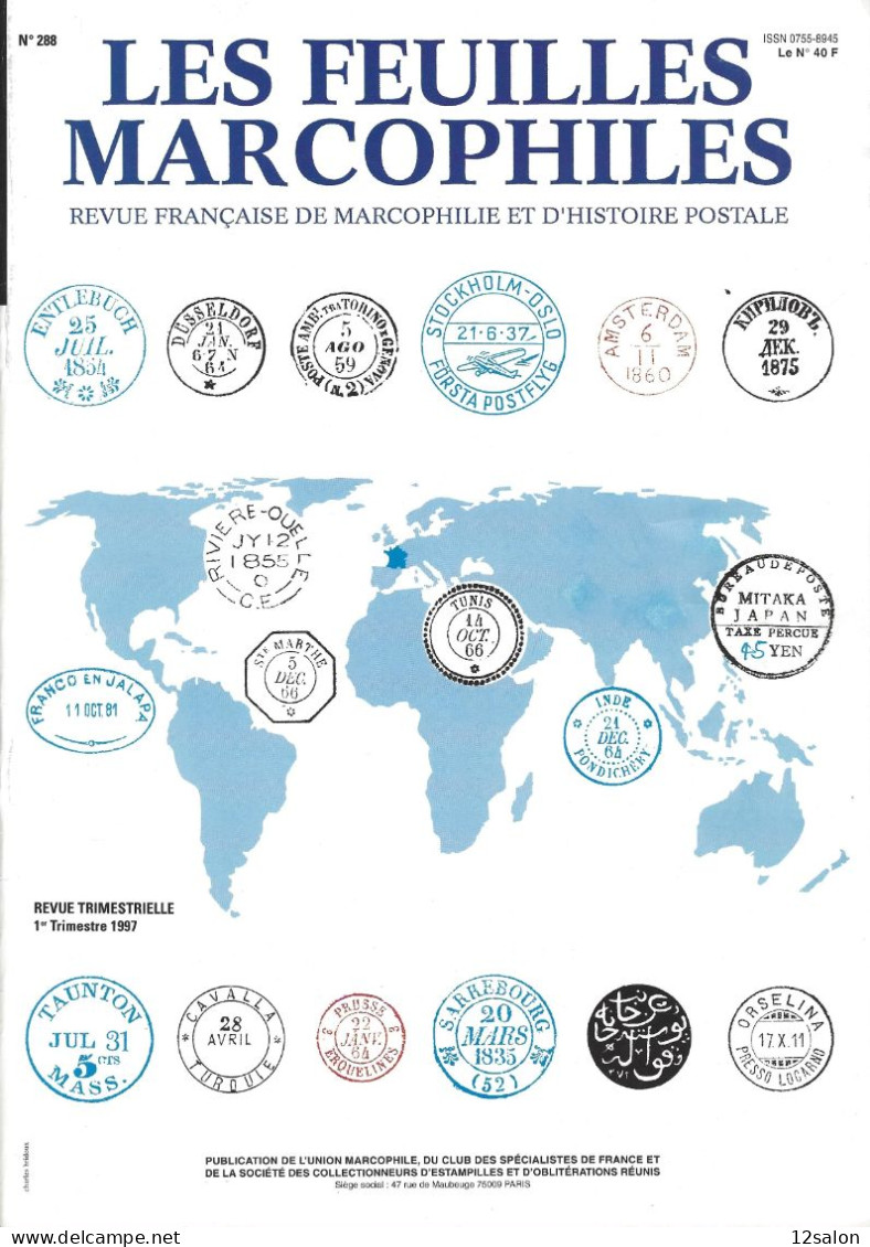 LES FEUILLES MARCOPHILES  Scan Sommaire N° 288 - Français