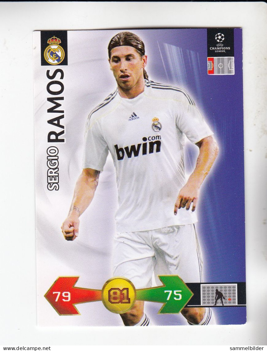 Panini Champions League Trading Card 2009 2010 Sergio Ramos   Real Madrid - Andere & Zonder Classificatie