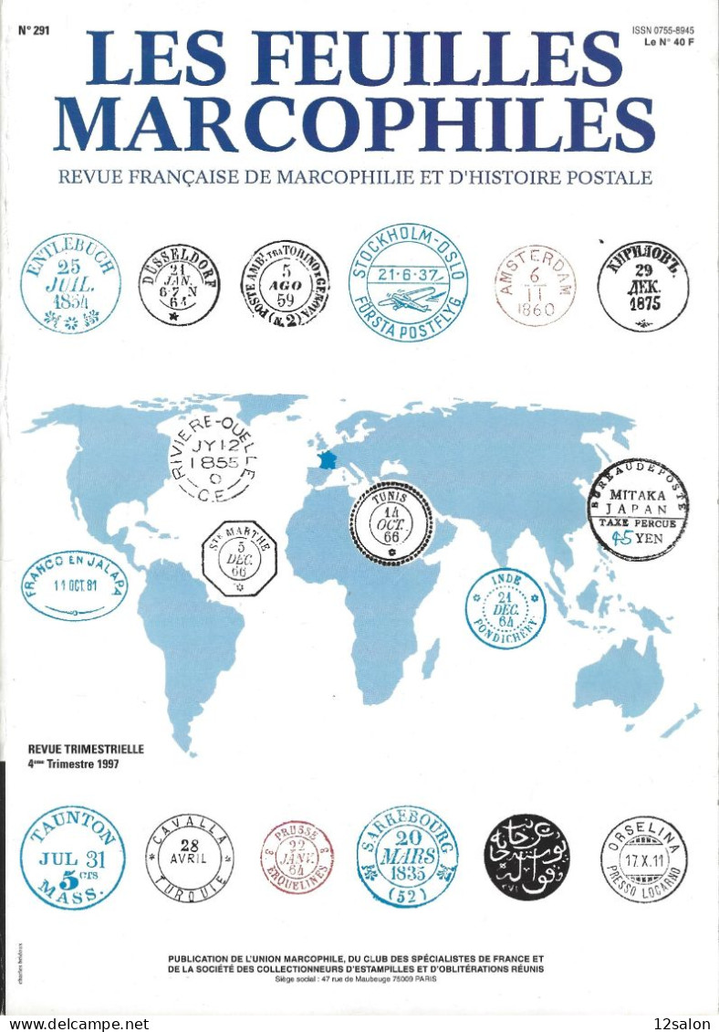 LES FEUILLES MARCOPHILES  Scan Sommaire N° 291 - Français