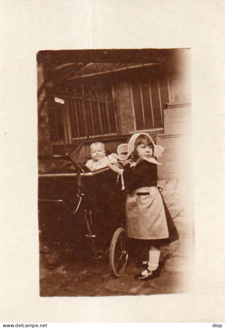 Photo Vintage Paris Snap Shop - Enfant Child  - Anonyme Personen