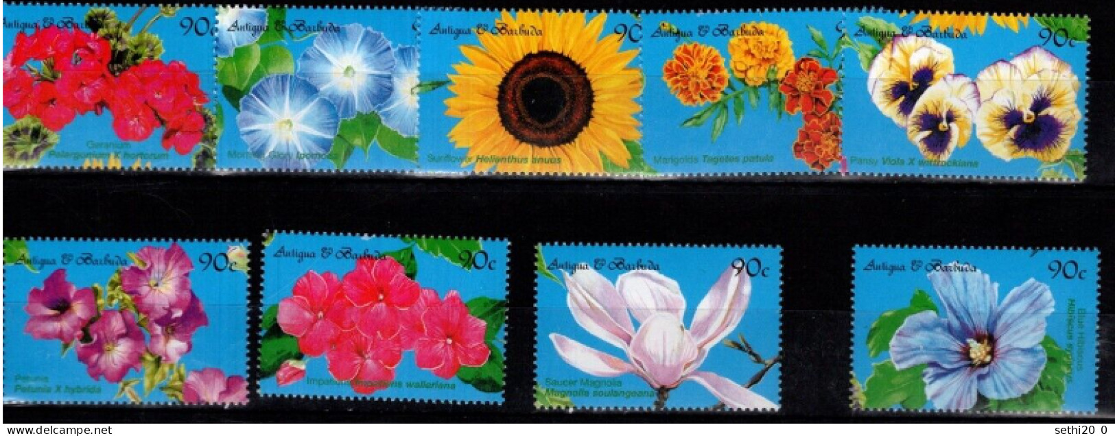 Antigua Et Barbuda  Fleurs Flowers MNH - Altri & Non Classificati