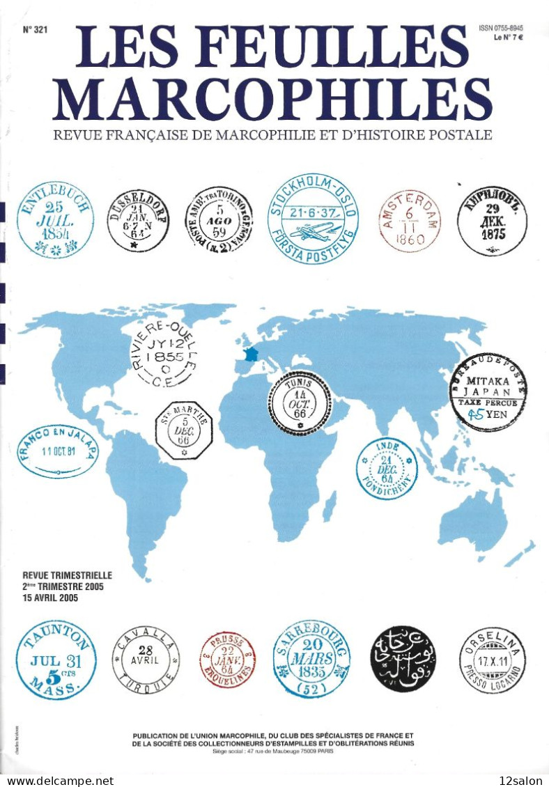 LES FEUILLES MARCOPHILES  Scan Sommaire N°321 - Francés