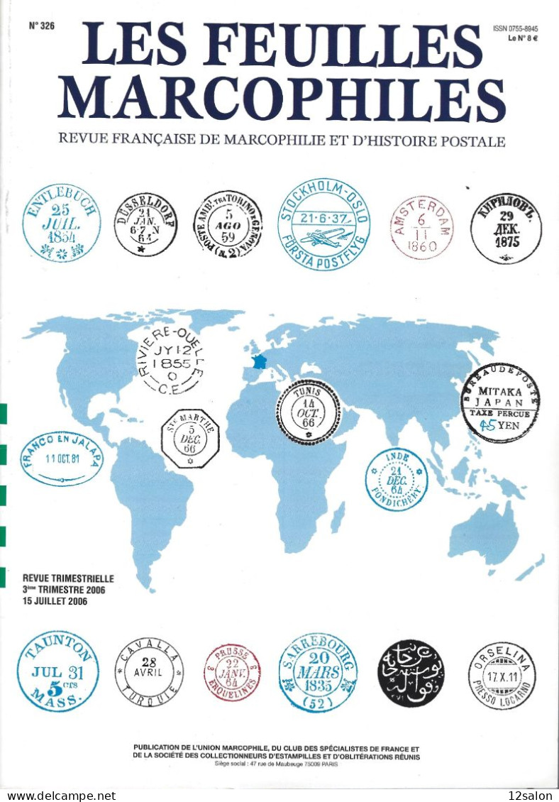 LES FEUILLES MARCOPHILES  Scan Sommaire N°326 - Français