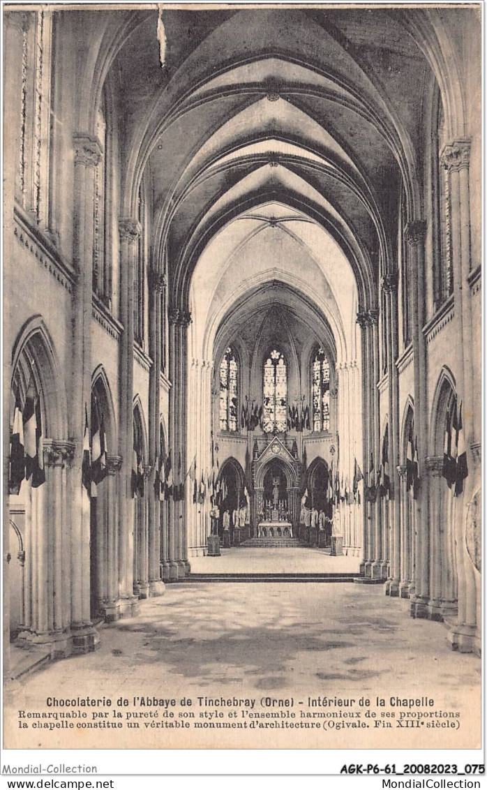 AGKP6-0496-61 - Chocolaterie De L'abbaye De TINCHEBRAY - Intérieur De La Chapelle  - Other & Unclassified
