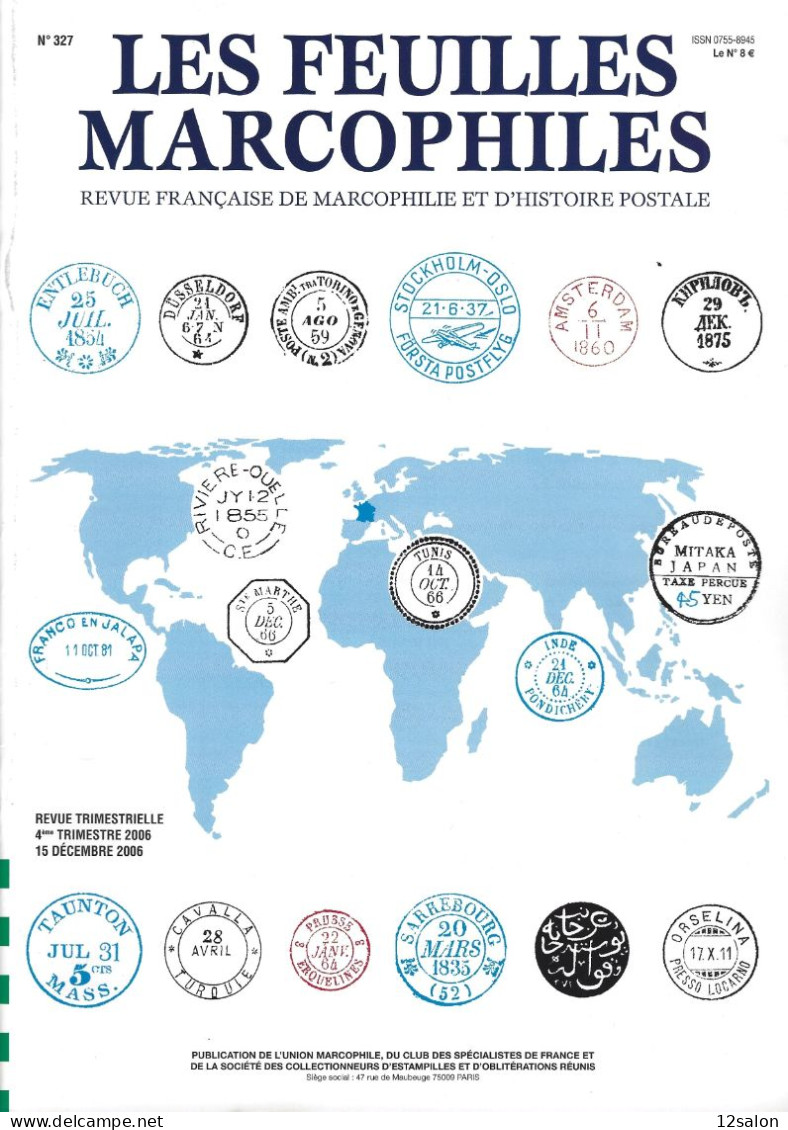 LES FEUILLES MARCOPHILES  Scan Sommaire N°327 - Français