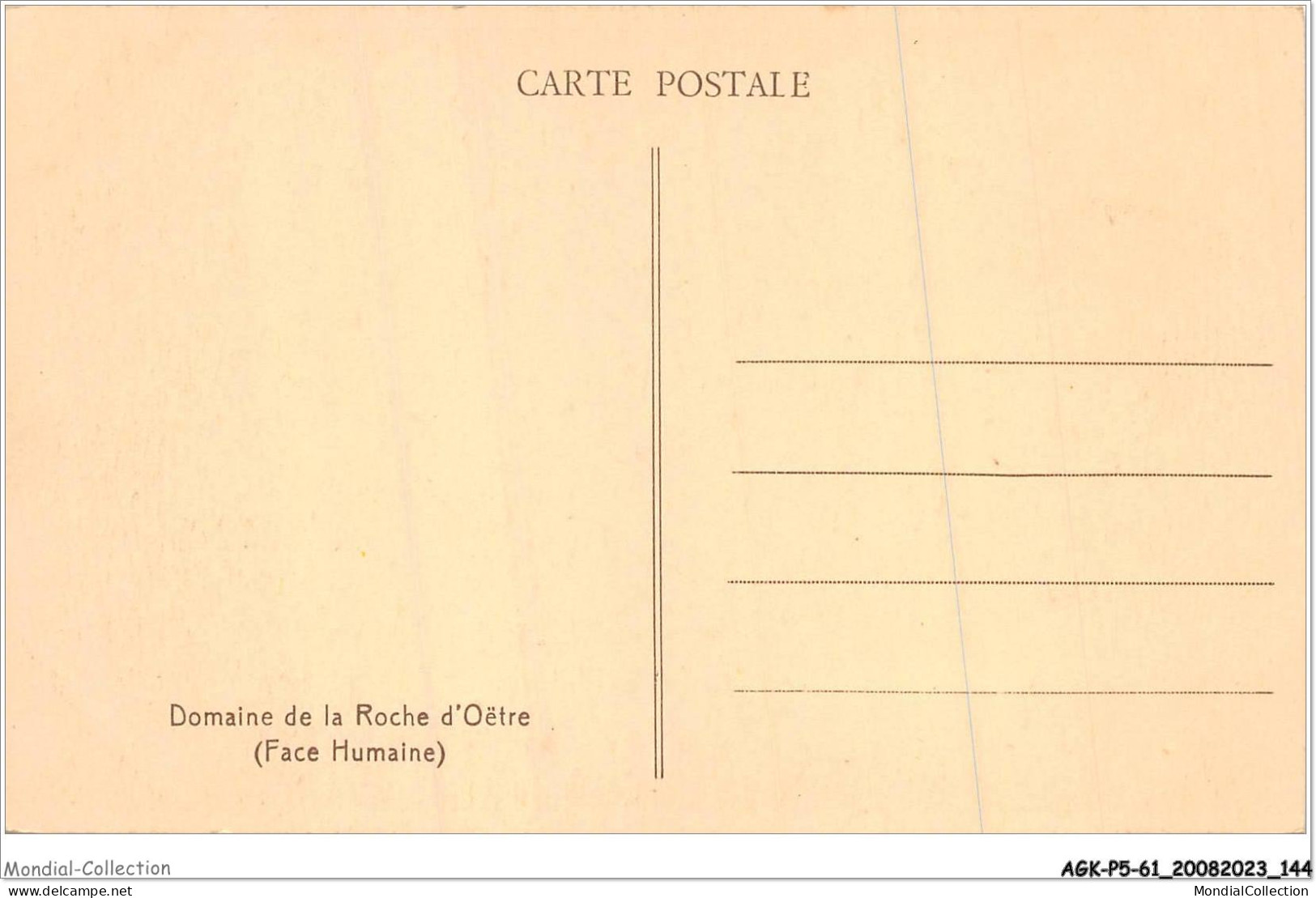 AGKP5-0446-61 - Domaine De La Roche D'oetre - Face Humaine  - Sonstige & Ohne Zuordnung