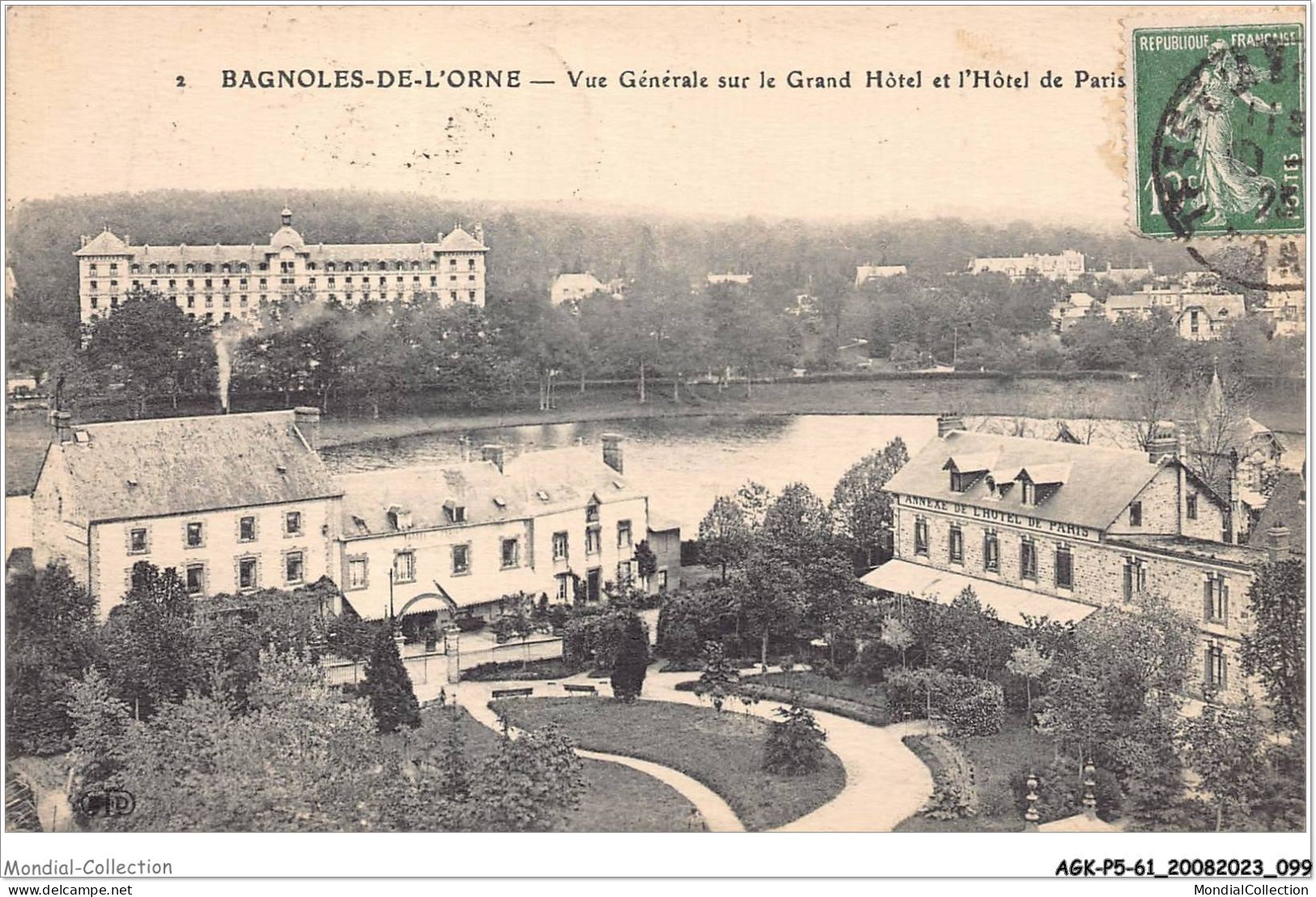 AGKP5-0424-61 - BAGNOLES-DE-L'ORNE - Vue Générale Sur Le Grand Hotel Et L'hotel De Paris  - Bagnoles De L'Orne