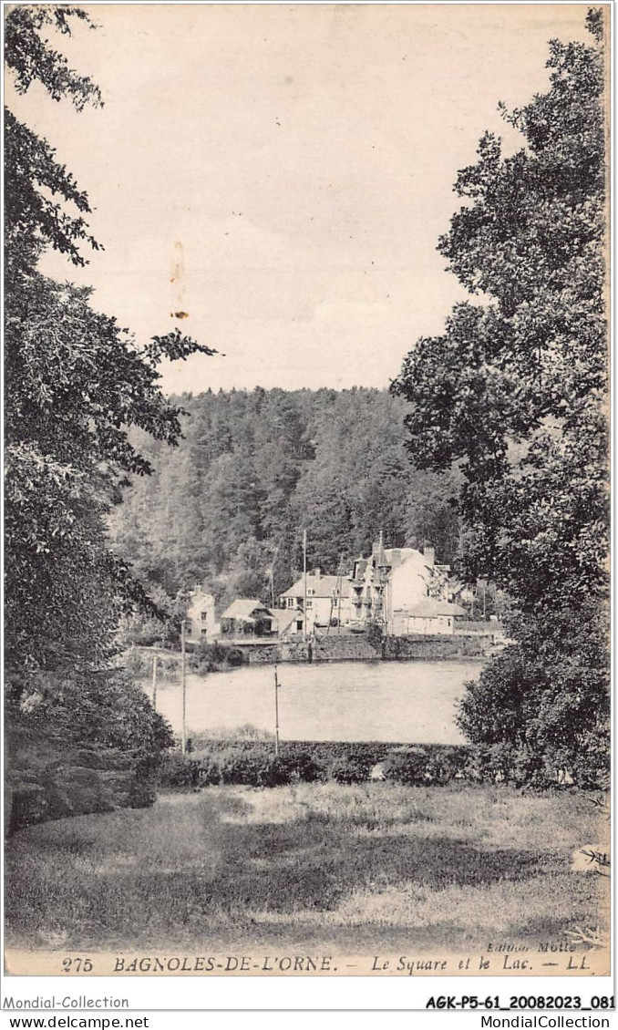 AGKP5-0415-61 - BAGNOLES-DE-L'ORNE - Le Square Et Le Lac  - Bagnoles De L'Orne