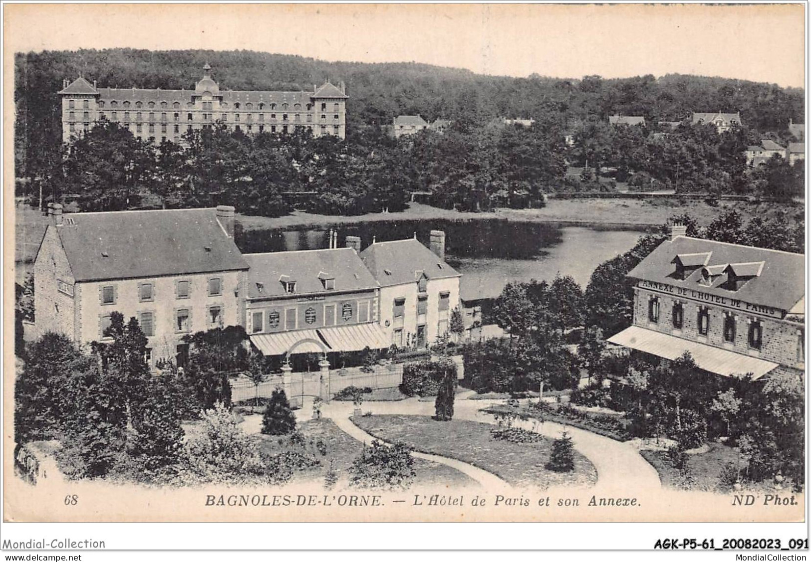 AGKP5-0420-61 - BAGNOLES-DE-L'ORNE - L'hotel De Paris Et Son Annexe  - Bagnoles De L'Orne