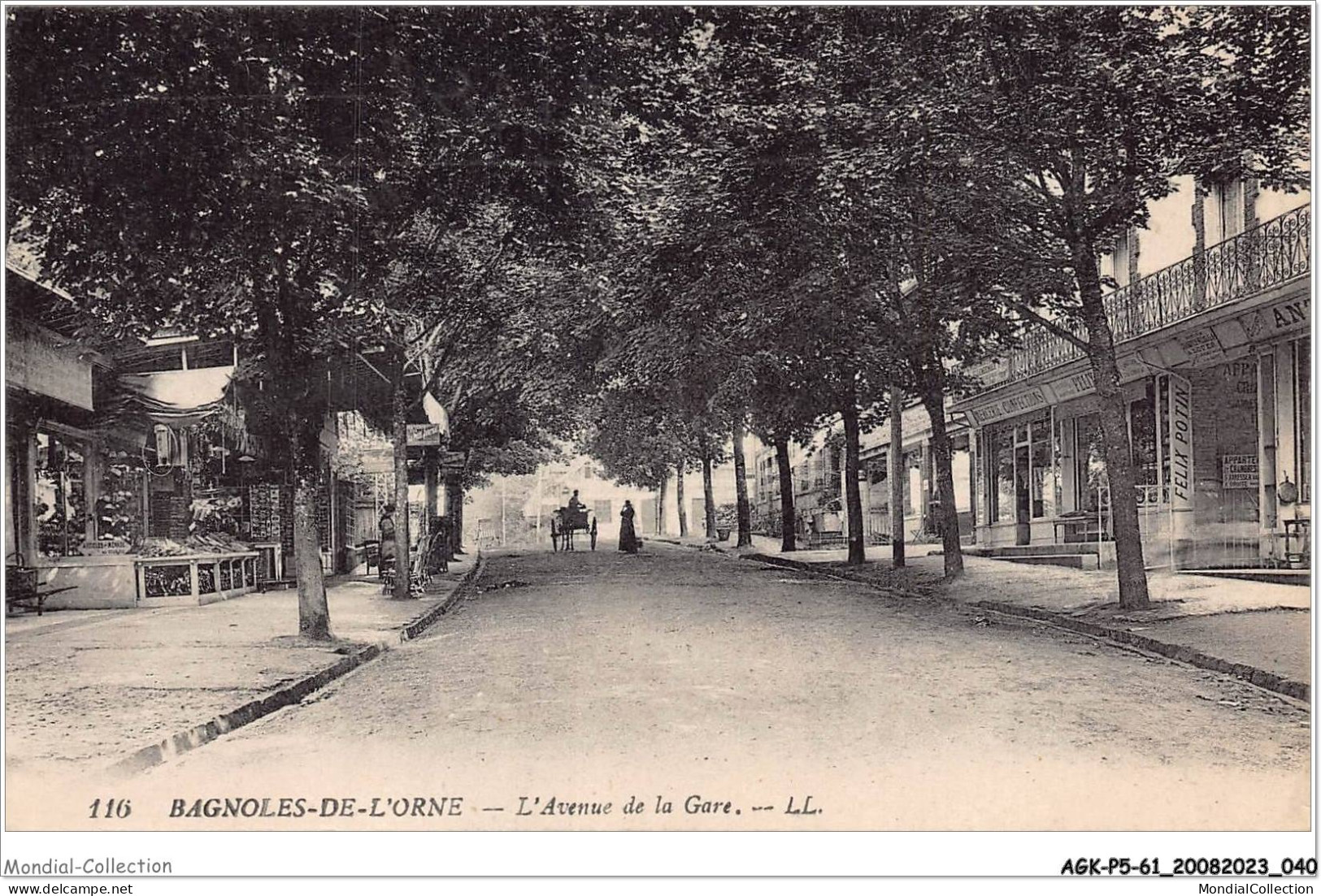 AGKP5-0394-61 - BAGNOLES-DE-L'ORNE - L'avenue De La Gare  - Bagnoles De L'Orne