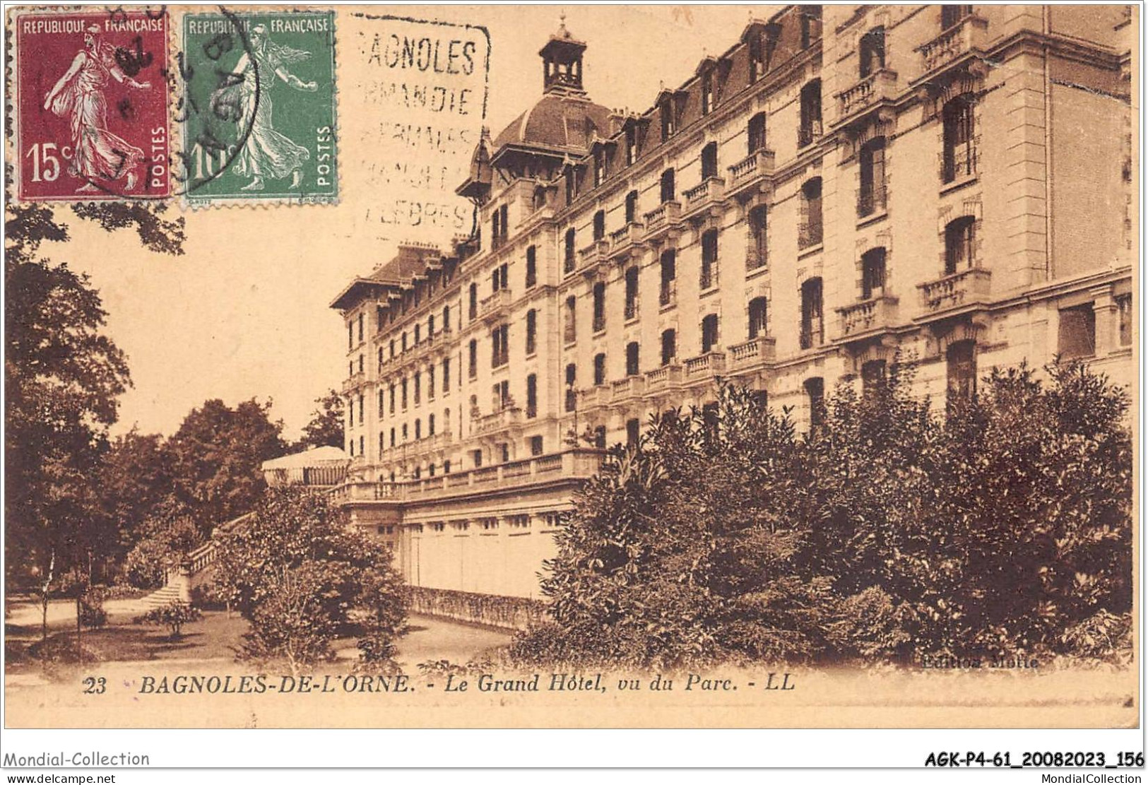 AGKP4-0358-61 - BAGNOLES-DE-L'ORNE - Le Grand Hôtel - Vu Du Parc  - Bagnoles De L'Orne