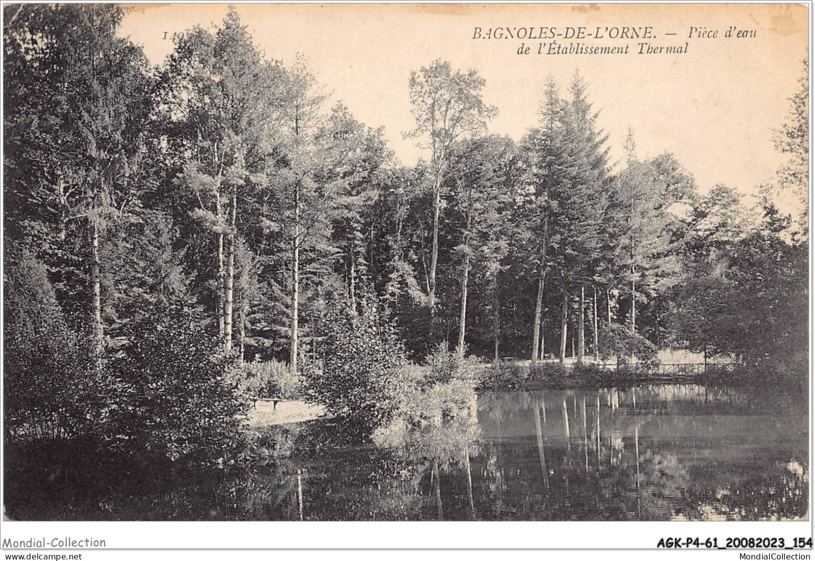 AGKP4-0357-61 - BAGNOLES-DE-L'ORNE - Pièce D'eau De L'établissement Thermal  - Bagnoles De L'Orne