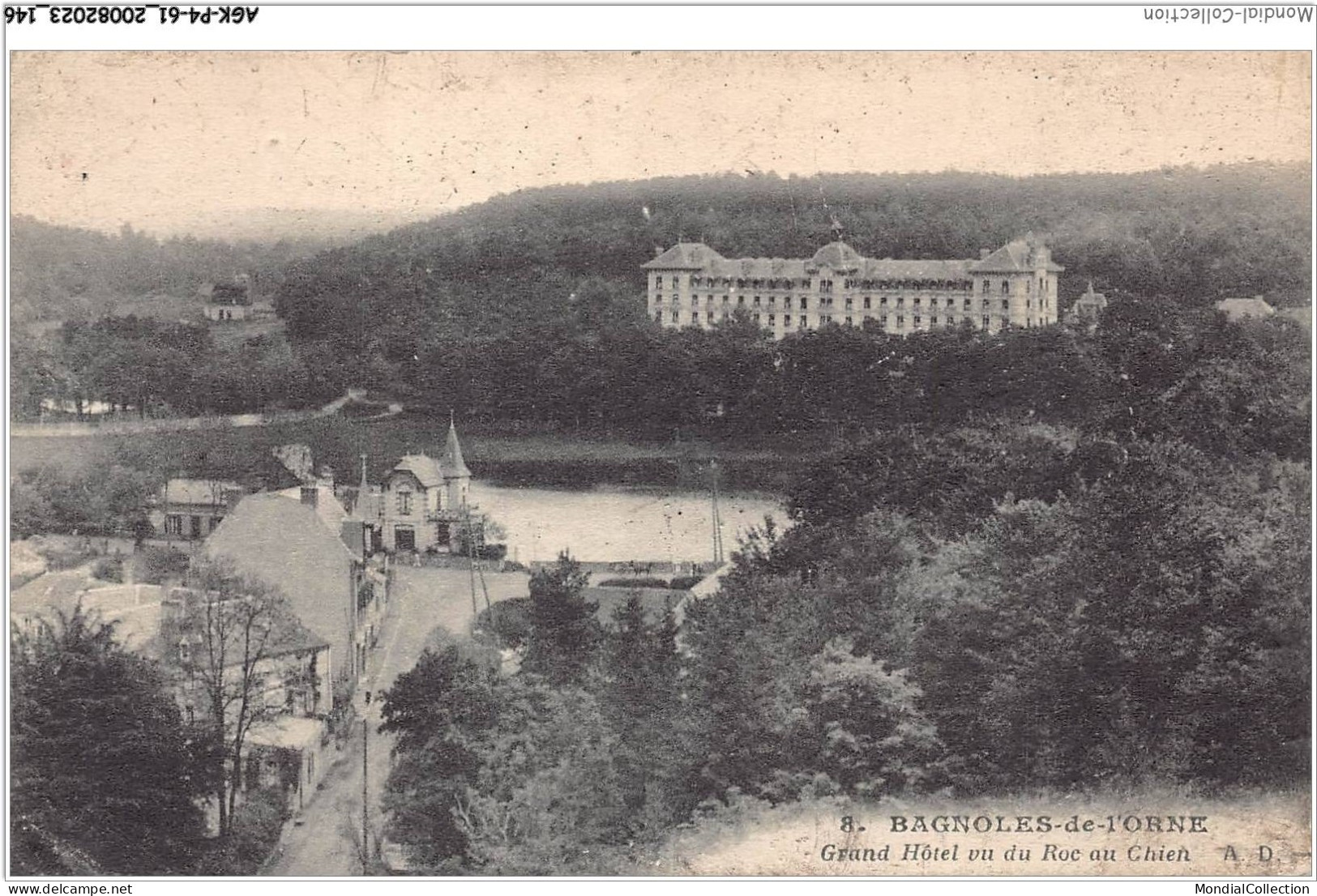 AGKP4-0353-61 - BAGNOLES-DE-L'ORNE - Grand Hôtel Vu Du Roc Au Chien  - Bagnoles De L'Orne