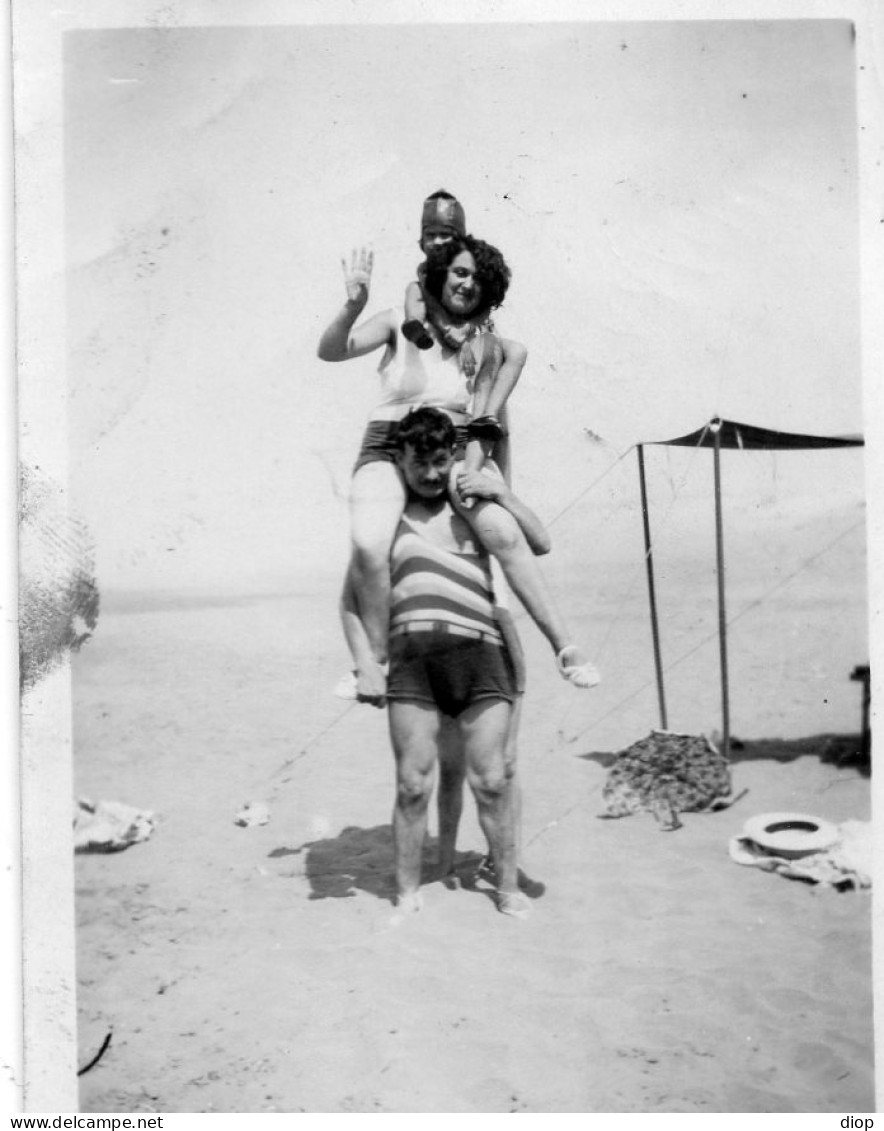 Photo Vintage Paris Snap Shop -famille Family Plage Beach Maroc - Lieux