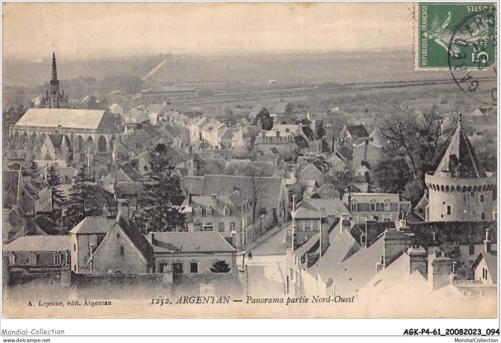 AGKP4-0327-61 - ARGENTAN - Panorama Partie Nord-ouest  - Argentan