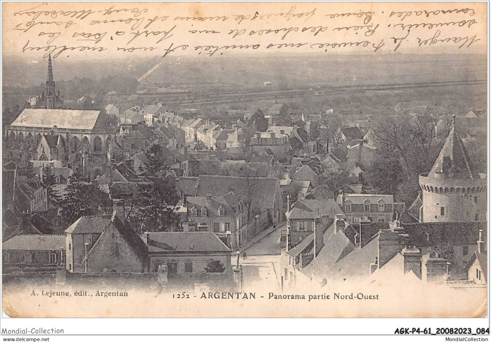 AGKP4-0322-61 - ARGENTAN - Panorama Partie Nord-ouest  - Argentan